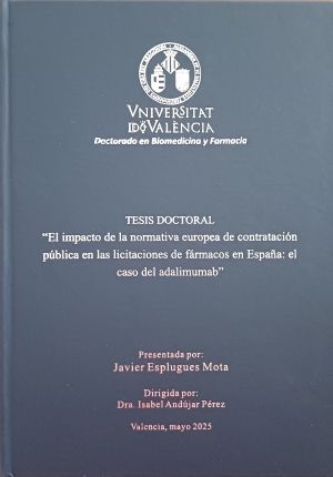 portada del llibre de la Tesi JavierEsplugues